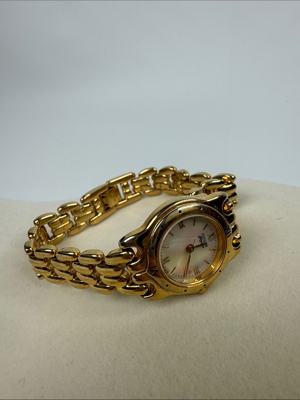 Citizen Gold Tone Women's Bracelet Watch with Mother-of-Pearl Dial